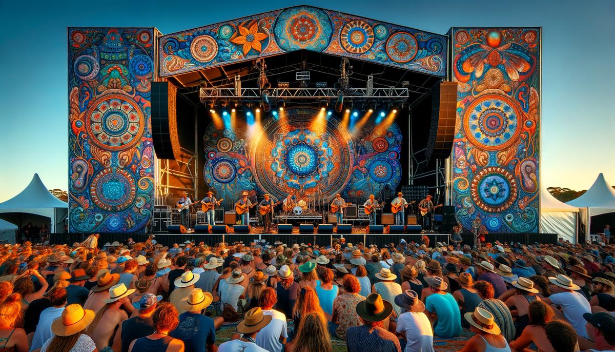 An image capturing the essence of Bluesfest Byron Bay