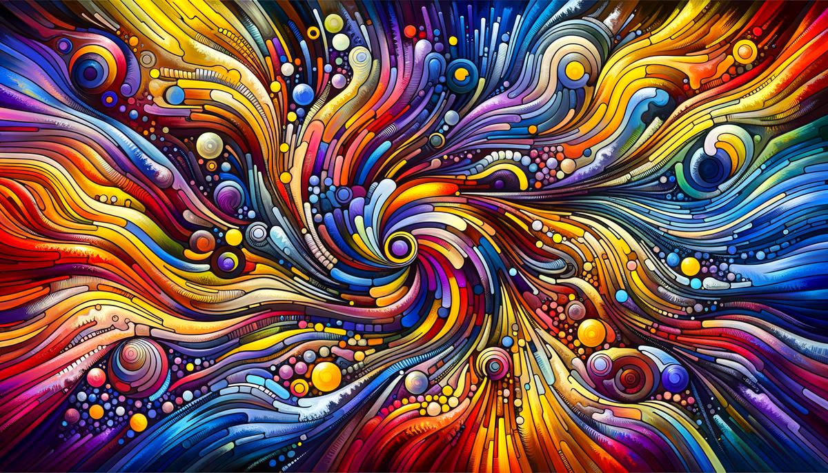 Abstract image representing colors, emotions, and design principles