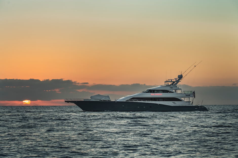 A realistic image comparing a sailing yacht and a motor yacht on the water