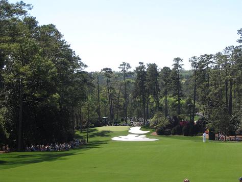 The beautiful and challenging Augusta National Golf Club course during the Masters Tournament