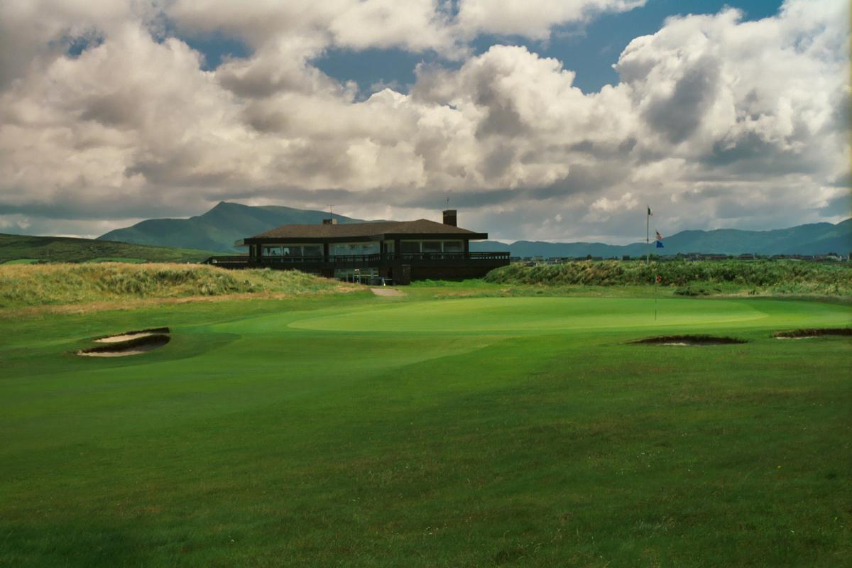 A collage showcasing the variety and beauty of different types of golf courses