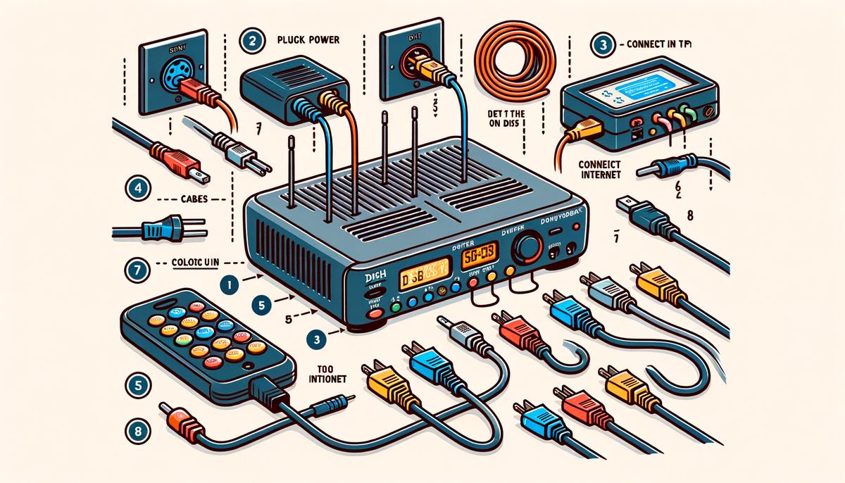 Dish Network receiver setup instructions for troubleshooting