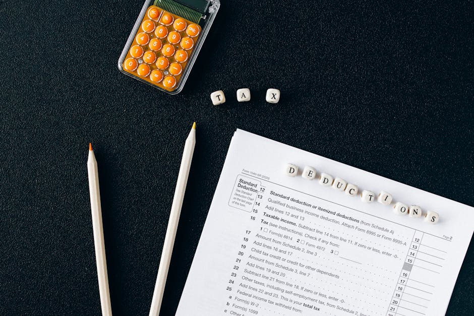 A visual representation of estate tax exemptions and deductions, including elements such as the federal exemption amount, marital deduction, and charitable contributions.