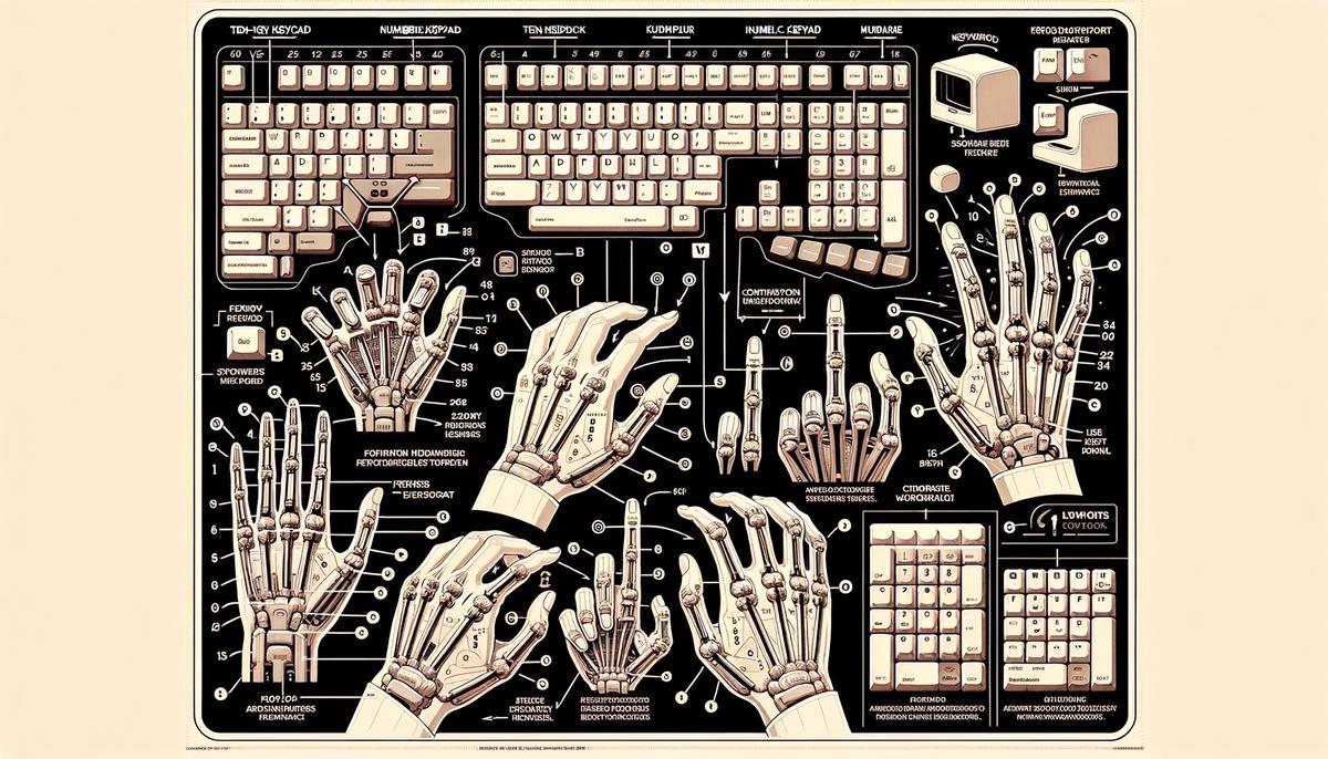 Image showing comparison between ten key and full keyboard ergonomics