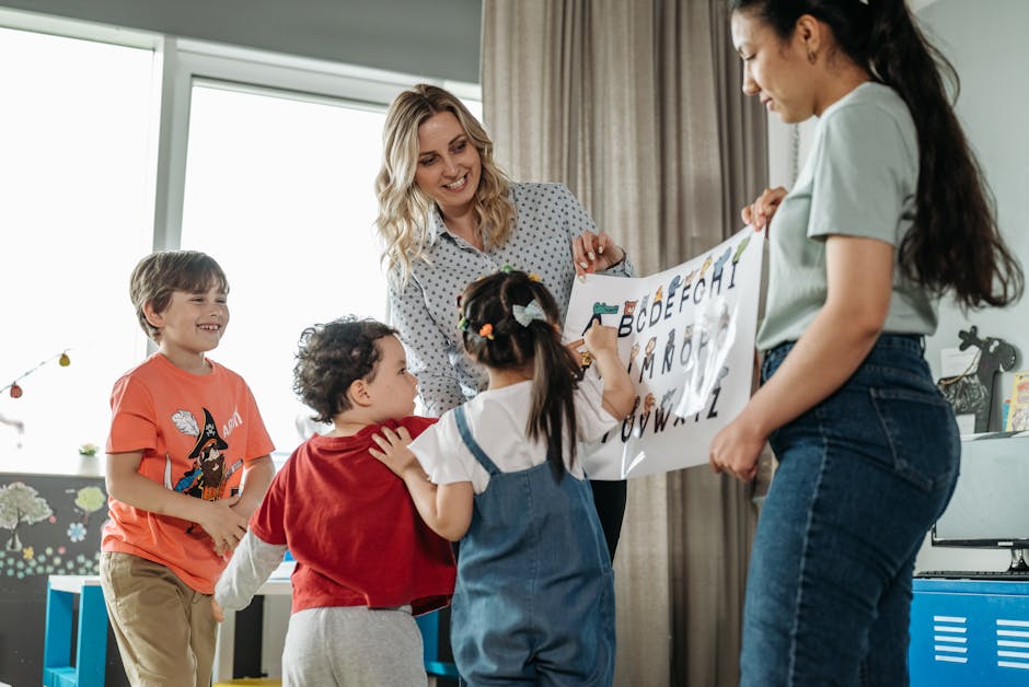 A group of diverse and experienced teachers in a classroom setting