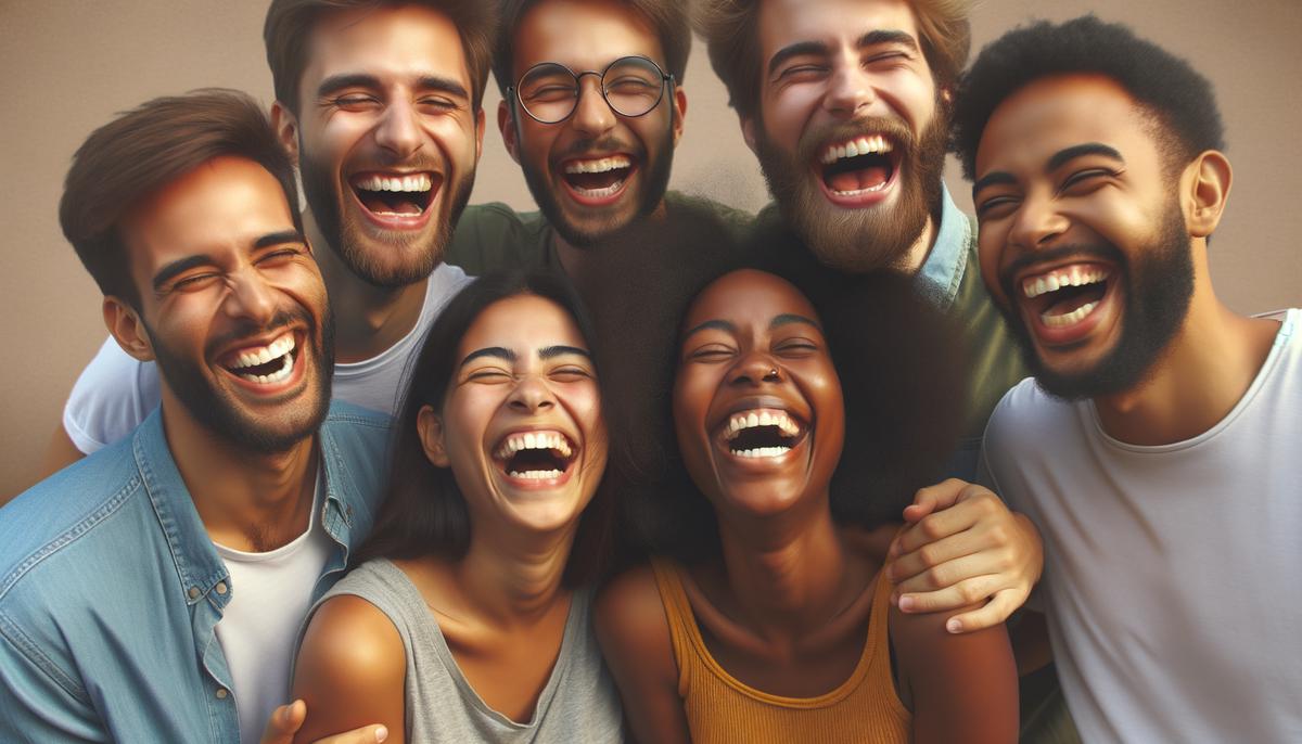 Group of friends laughing together, symbolizing the memories of shared laughter mentioned in the text