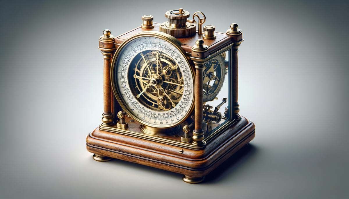 Image showing a historic marine chronometer used for navigation at sea