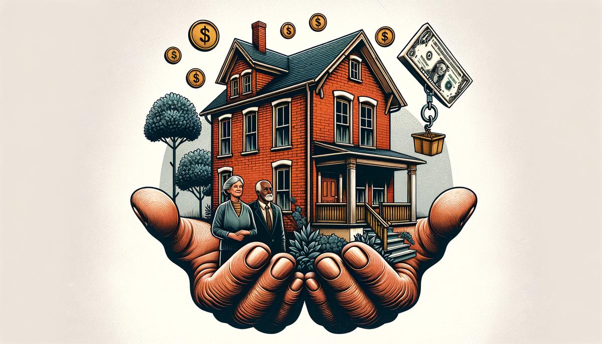 Conceptual image representing the idea of a reverse mortgage