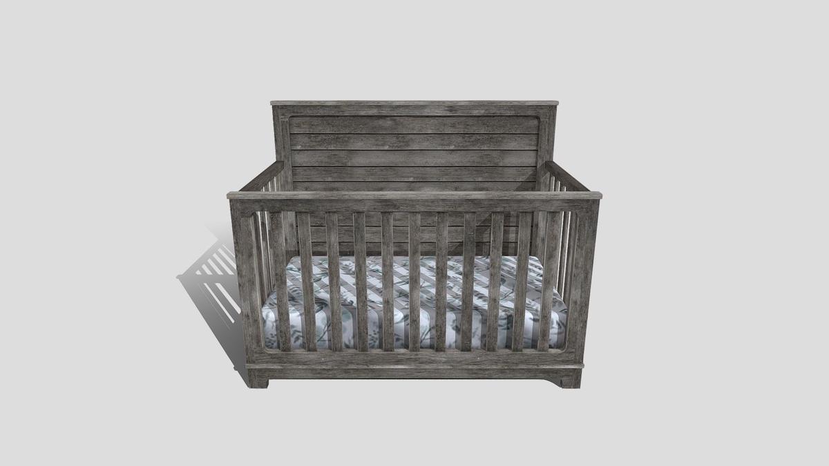 A safe baby crib with a firm mattress and no loose items