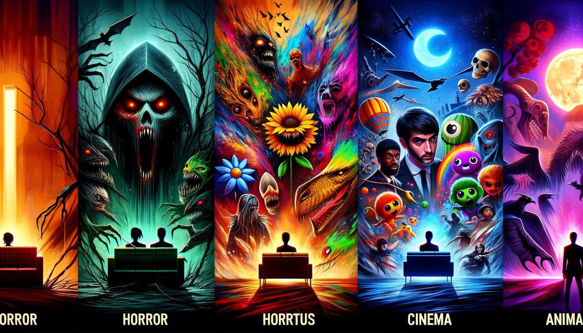 Image of different niche streaming platforms like Shudder, Crunchyroll, and Mubi catered to specific interests