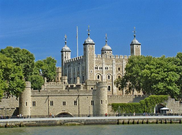 The historic Tower of London, a symbol of royal power and history in the city