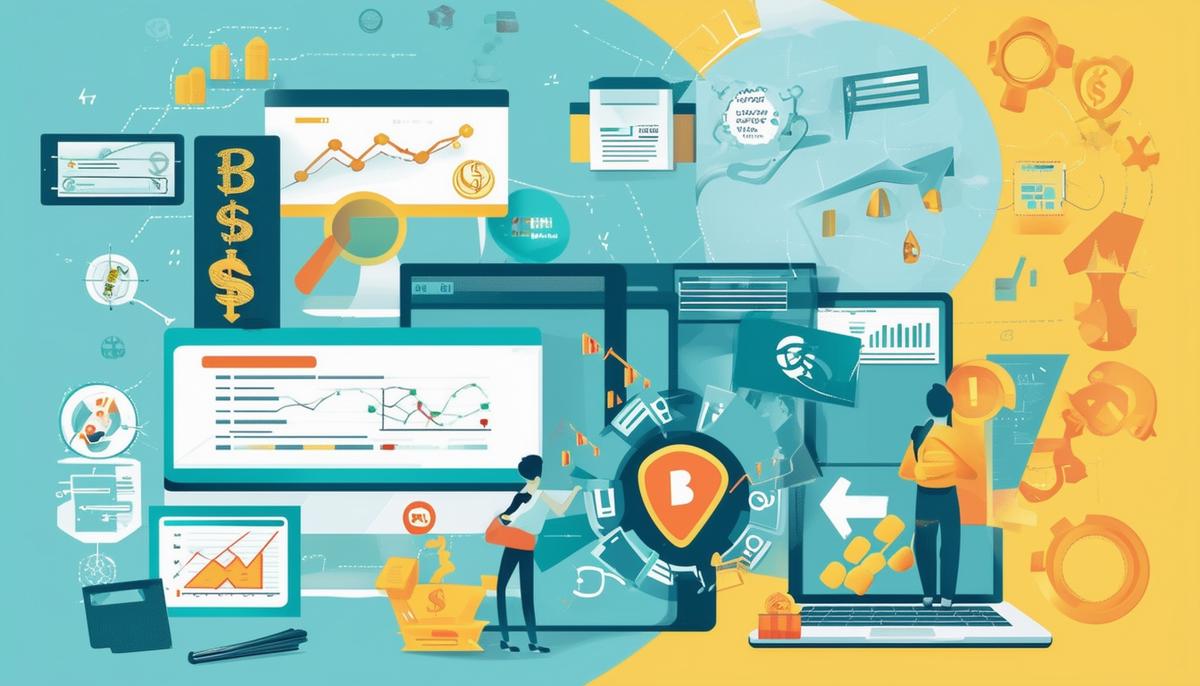 A visual representation of strategies and factors that can contribute to increasing a website's overall value, such as diversifying traffic sources, building a strong brand reputation, implementing multiple monetization methods, and thorough exit planning.