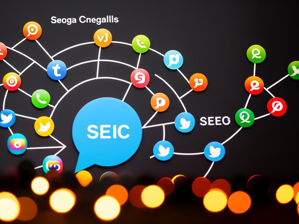 Image illustrating the correlation between social signals and SEO.
